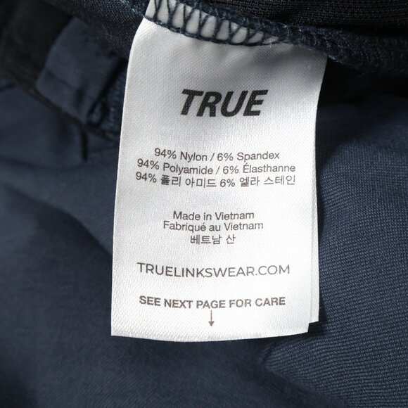 True Linkswear Shorts Mens 30 Navy Blue All Day Short 9 Inch Inseam Golf Casual - Picture 7 of 12